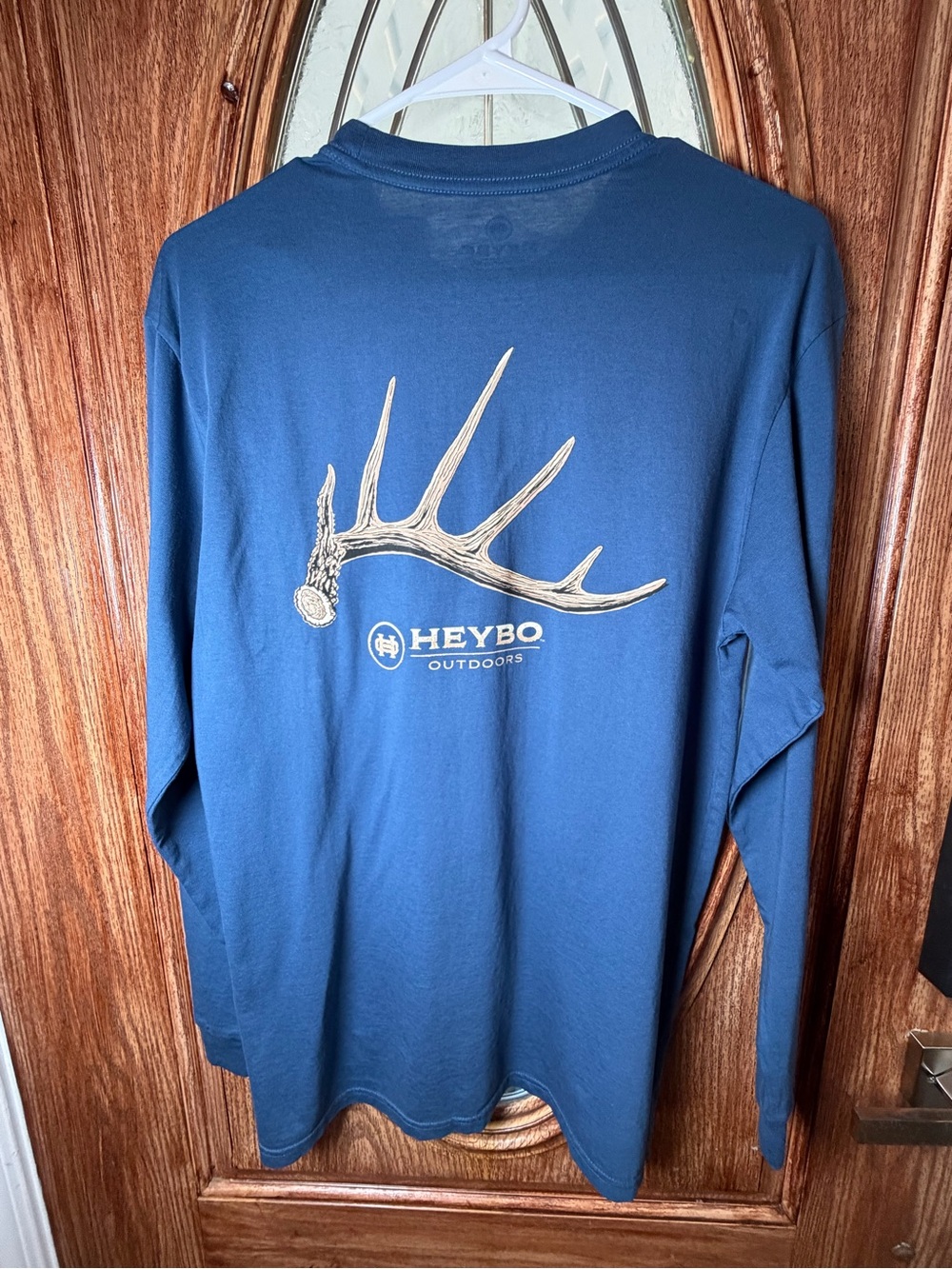 Heybo Outdoors Men’s Long Sleeve Graphic Tee - Blue